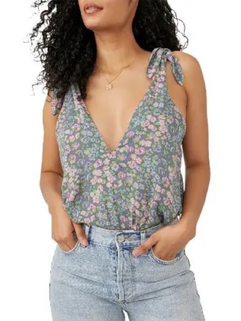 FREE PEOPLE INTIMATELY Bare It All Bodysuit Floral